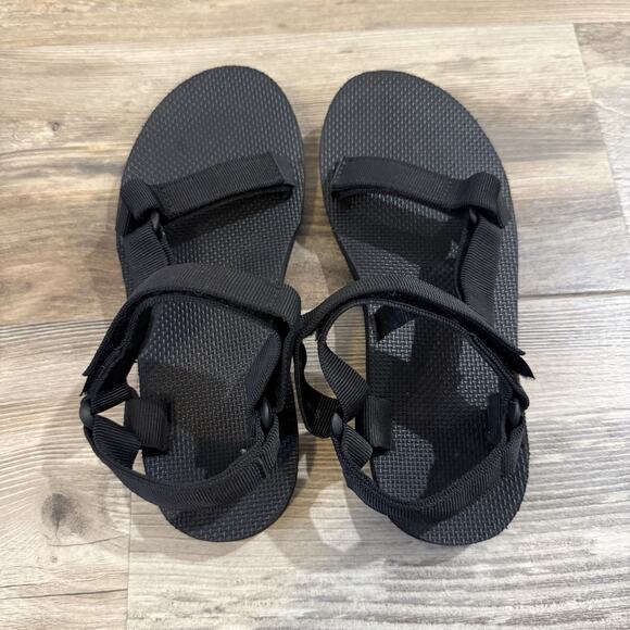 Teva Women’s Black Sport Sandals Adjustable Straps Outdoor Comfort Size 7 - Picture 2 of 7